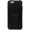 Apple Compatible Dual Layer Cover with Kickstand - Black and Black  IPH6-HYB-BLK Image 2
