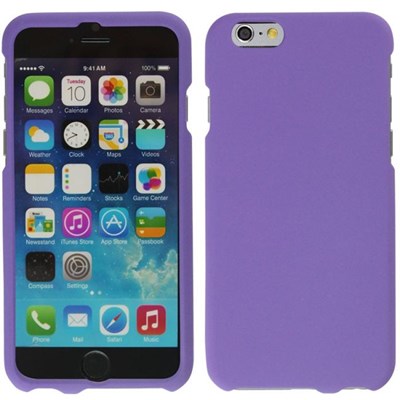 Apple Compatible Rubberized Snap On Hard Cover - Purple  IPH6-PU-RP