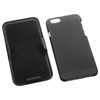 Apple Compatible Rubberized Ribbed Texture Shell And Holster - Black  IPH6HBHOLSFTBL01NP Image 3