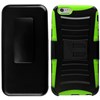 Apple Compatible Armor Style Case with Holster - Neon Green and Black  IPH6PLUS-NGRBK-1AM2H Image 1