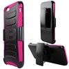 Apple Compatible Armor Style Case with Holster - Pink and Black  IPH6PLUS-PKBK-1AM2H Image 1