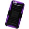 Apple Compatible Armor Style Case with Holster - Purple and Black  IPH6PLUS-PUBK-1AM2H Image 1