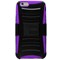 Apple Compatible Armor Style Case with Holster - Purple and Black  IPH6PLUS-PUBK-1AM2H Image 3