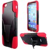 Apple Compatible Dual Layer Cover with Kickstand - Red  IPH6PLUS-RD-1HYB Image 1