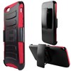 Apple Compatible Armor Style Case with Holster - Red and Black IPH6PLUS-RDBK-1AM2H Image 1