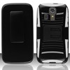 Kyocera Compatible Armor Style Case with Holster - White and Black  KYOC6725-AM2H-WHBK Image 1