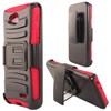 LG Compatible Armor Style Case with Holster - Red and Black  LGL90-AM2H-RDBK Image 1