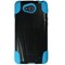 LG Compatible Dual Layer Cover with Kickstand - Black and Blue LGL90-HYB-BL Image 1