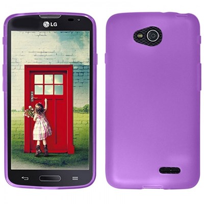 LG Compatible Solid Color TPU Case - Purple LGL90-TPU-PU