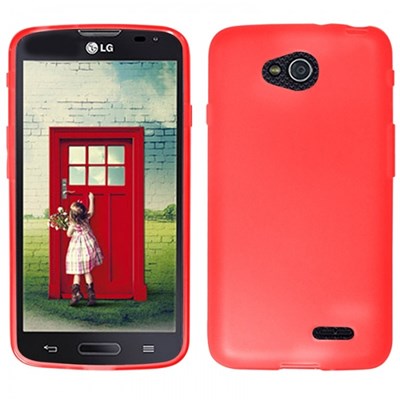 LG Compatible Solid Color TPU Case - Red LGL90-TPU-RD