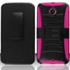 Google Compatible Armor Style Case with Holster - Pink and Black  MOTNEXUS6-1AM2H-PKBK Image 2