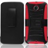Google Compatible Armor Style Case with Holster - Red and Black  MOTNEXUS6-1AM2H-RDBK Image 1