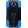 Google Compatible Dual Layer Cover with Kickstand - Blue  MOTNEXUS6-1HYB-BL Image 3
