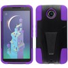 Google Compatible Dual Layer Cover with Kickstand - Purple  MOTNEXUS6-1HYB-PU Image 2