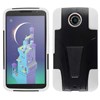 Google Compatible Dual Layer Cover with Kickstand - White  MOTNEXUS6-1HYB-WH Image 2