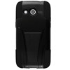 Samsung Compatible Dual Layer Cover with Kickstand - Black and Black  SAMG386-BLK-HYB Image 3