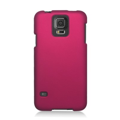 Samsung Compatible Rubberized Snap On Hard Cover - Rose Pink  SAMS5PCLP005