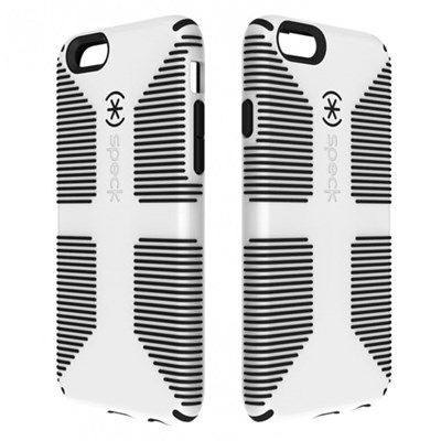 Apple Compatible Speck CandyShell Grip Case - White and Black SPK-A3051