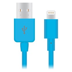 Apple Compatible Naztech Lightning MFi 4 foot Charge and Sync Cable - Blue  13218-NZ