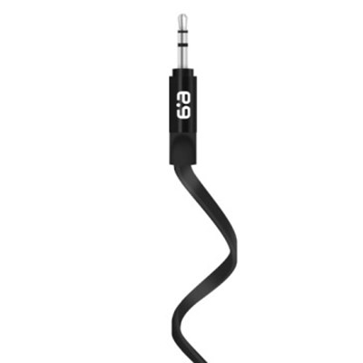 Puregear 3.5mm Aux Audio Flat Cable - Black  60843PG