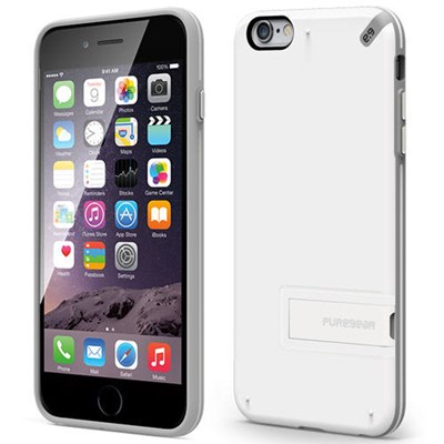Apple Compatible Puregear Slim Shell Case - Grey and White  60993PG