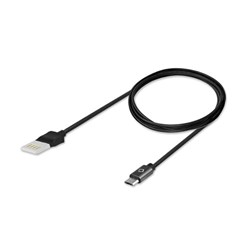 Cellet 4 Foot Micro Usb Data Cable With Reversible Male Usb 2.0 - Black  DAMICROREV