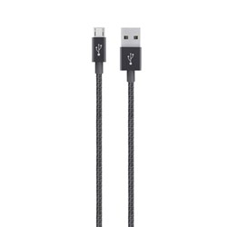 Belkin Mixit Metallic Micro Usb To Usb Charge-sync Cable (4 Ft Length) - Black F2CU021BT04-BLK Belkin Mixit Metallic Micro Usb To Usb Charge-sync Cable (4 Ft Length) - Black F2CU021BT04-BLK