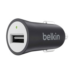 Belkin Mixit Metallic 2.4 Amp Premium Car Charger Adapter - Black