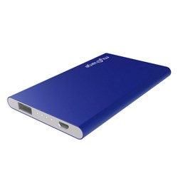 Mycharge Razor Plus Rechargeable 3000Mah Backup Battery with 1Amp Port - Blue  RZ30B-A