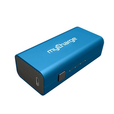 Mycharge Amp Mini Rechargeable Backup Battery (2200 Mah) With 1a Usb Port - Blue  AM22B-A