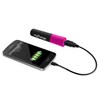 Mycharge Energy Shot Rechargeable Backup Battery (2000 Mah) With 1a Usb Port - Pink And Black Image 2