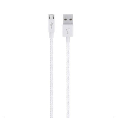Belkin Mixit Metallic Micro Usb To Usb Charge-sync Cable (4 Ft Length) - White