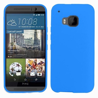HTC Compatible Solid Color TPU Case - Blue  HTCONEM9-BL-TPU