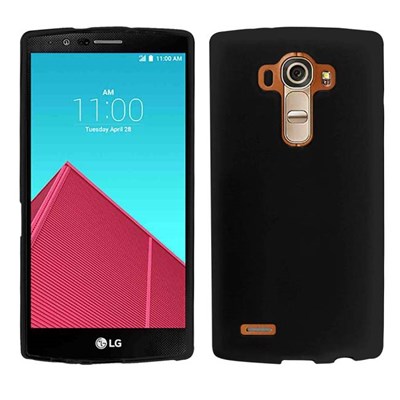 LG Compatible Solid Color TPU Case - Black  LGG4-BLK-1TPU