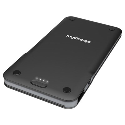 Mycharge Talk And Charge Ultra Thin 4000 Mah Rechargeable Backup Battery With Built In 2a Micro Usb Connector - Gray  TC40K-A
