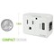 Cellet Single Outlet And 1a Usb Port Surge Protector Travel Charger Adapter Image 2