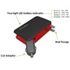Mycharge Transit 2600 Mah Rechargeable Backup Battery With 2.0a Usb Port - Black And Red  TX26K-A Image 3