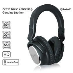 NoiseHush i9 Bluetooth Active Noise-Cancelling Headphone - Black