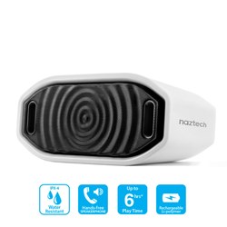 Naztech Hypnotic Wireless Speaker - White 13199-NZ Naztech Hypnotic Wireless Speaker - White 13199-NZ