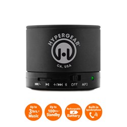 HyperGear MiniBoom Wireless Speaker with Built-in FM Radio- Black  13211