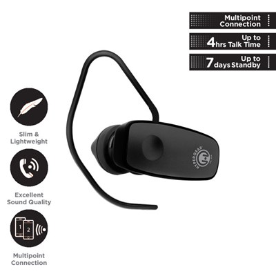 HyperGear V360 Wireless Headset - Black  13265-NZ
