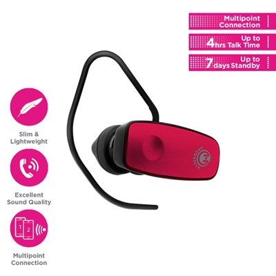 HyperGear V360 Wireless Headset - Pink  13303-NZ