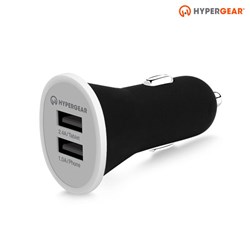 HyperGear Dual USB 2.4A Vehicle Charger - Black