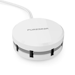Puregear Usb Charging Station With Four 2.4a Usb Ports - White  61132PG