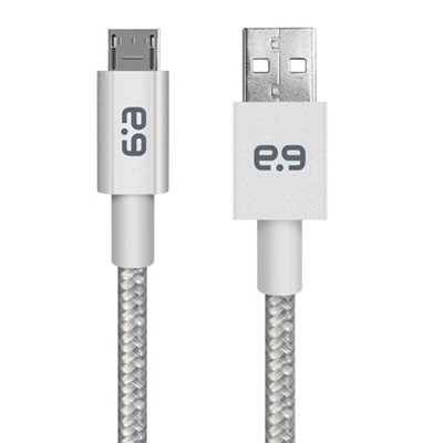 Puregear Metallic Charge-sync Micro Usb Cable (48 Inch Cable Length) - Silver  61144PG