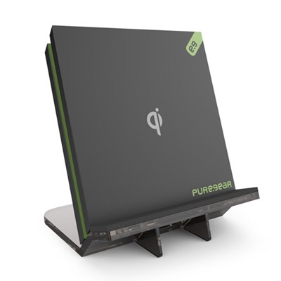 Puregear Qi Wireless Charging Pad With Kickstand 1Amp - Black  6115PG