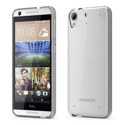 HTC Compatible Puregear Slim Shell Case - Clear and Clear  61186PG