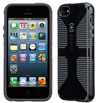 Apple Speck CandyShell Grip Case - Black and Slate  71100-B565