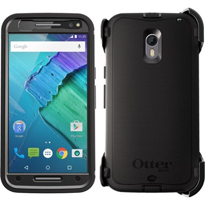 Motorola Otterbox Defender Rugged Interactive Case and Holster - Black 77-51811