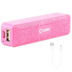 Cellet 2000mAh 1 Amp Universal Power Bank Portable Charger - Pink